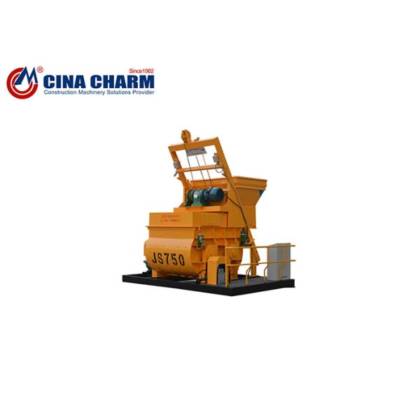 Twin Shaft Discharge 0.75m3 JS750 Concrete Mixer Machine