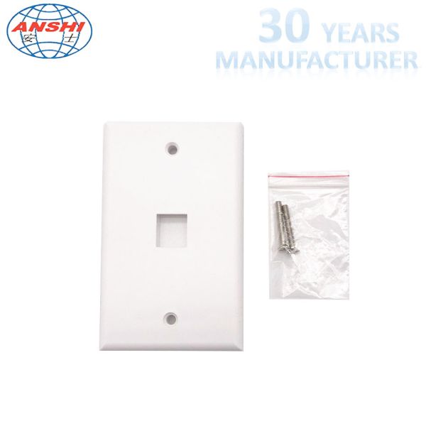 Buy Wall Socket Network Cable Faceplate 120 Us Type With Single / Double Port at wholesale prices