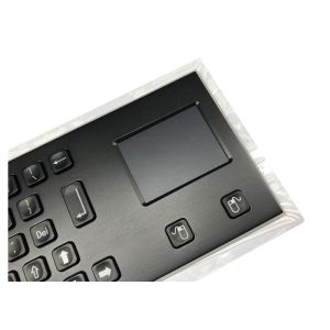 20mA Black Metal Keyboard 64 Keys Integrated Touchpad SS Electrophoretic