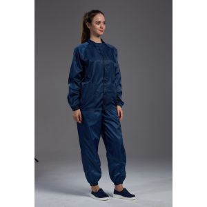 Dark Blue Unisex Esd Antistatic cleanroom Jacket and pants , sterilization and