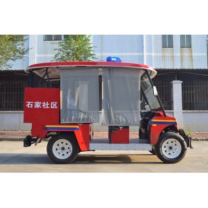 48V Lithium Battery Electric Fire Truck Golf Cart 5 Seater