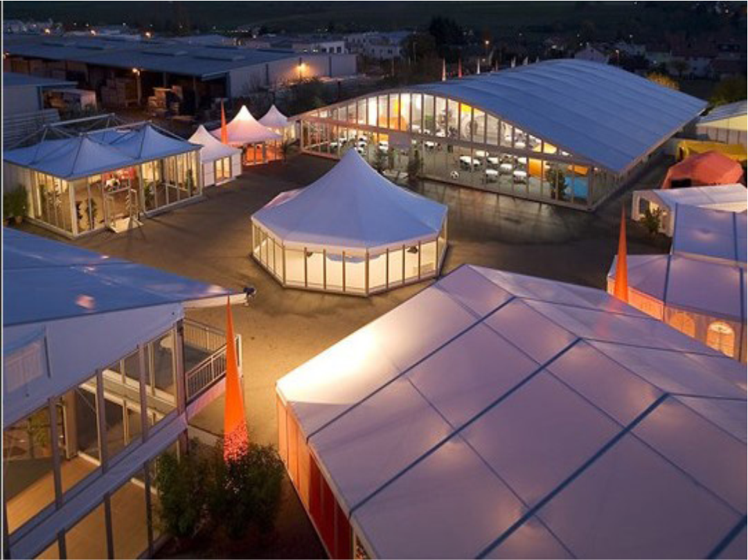 Arab Hexagon Marquee Tent Glass Wall Party Wind Resisant Structure