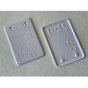 Embossing Debossing Biodegradable Pulp Tray Blind Fibre Based Packaging