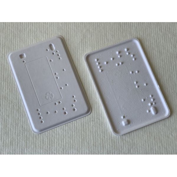 Buy Embossing Debossing Biodegradable Pulp Tray Blind Fibre Based Packaging at wholesale prices