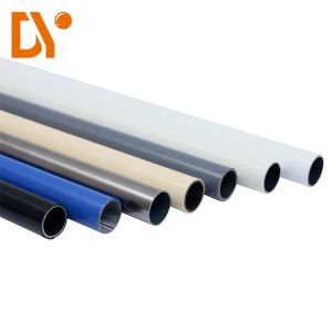 Lean Pipe PE / ABS Coated Metal Tube For Pipe Joint System Rack System Workbench
