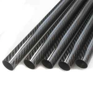 China Custom Glossy 180MM Diameter Carbon Fiber Tube 2mm Thickness on sale
