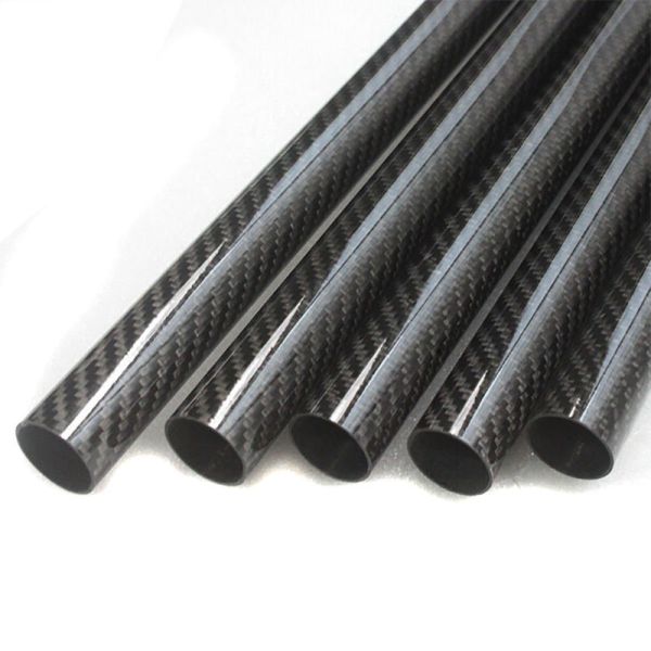 Buy Custom Glossy 180MM Diameter Carbon Fiber Tube 2mm Thickness at wholesale prices