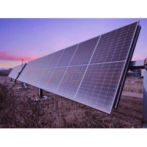 Solar Power Generation Single Axis Solar Tracking System PV Panel Use