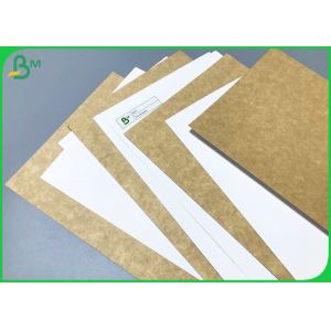High Bulk White Coated Unbleached Kraft Cardboard Sheets For Food Grade Wrapping