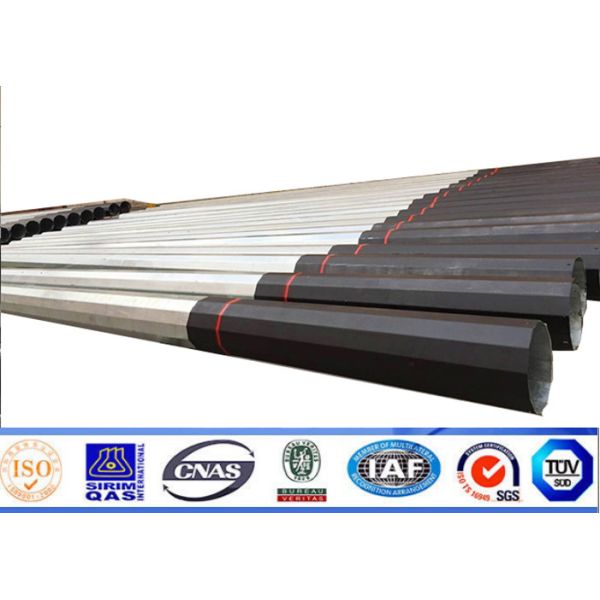 Buy 12m 1200 Dan Hot Dip Galvanized Utility Power Poles at wholesale prices