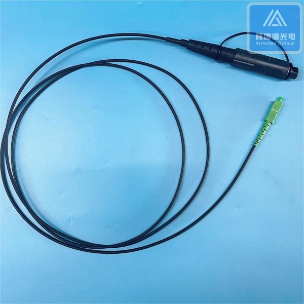 Armored Fiber Patch Cable 3m with Compatible Corning -SC/APC Connector LSZH