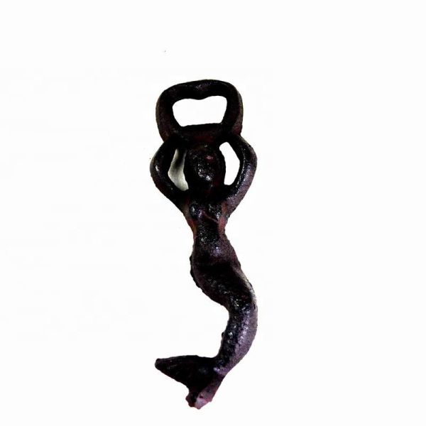 Buy Customized Mermaid Cast Iron Wine Bottle Opener For Bar at wholesale prices
