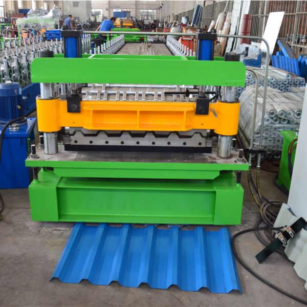 Buy 22 Gauge Galvanized Metal Sheet R72 R101 Lamina Roof Panel Roll Forming Machine at wholesale prices