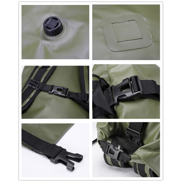 OEM Outdoor Camping Dry Bag Waterproof PVC 30L 60L 80L dry bag of Travel Hiking Backpack Dry Bag