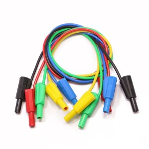 China Silicone Rubber Multimeter Test Leads Multicolor 32A With Banana Plug on sale