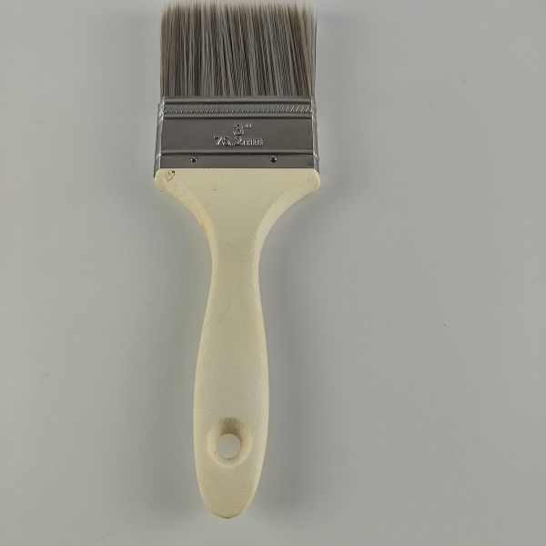 3-inch Thick Paint Brush Stainless Steel Iron Shell Poplar Handle Dual Color Sharpened Wire Water-based Paint Brush