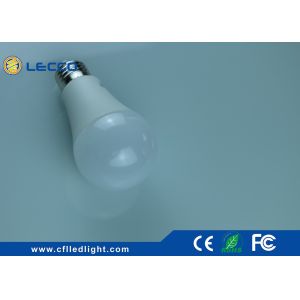 Pure White 12 Watt LED Bulb Lights A60 E27 Plastic Plus PBT / AL Materials