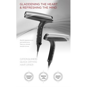 Household Travel 1800W Hair Blow Dryer Lightweight Professional Powerful