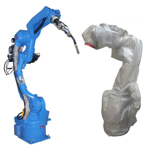6 Axis Welding Robotic Arm Yaskawa AR2010 With CNGBS Robot Clothes For Automated
