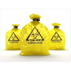 5 Mil 86 Cm X 70cm Disposable Trash Biohazard Garbage Bags