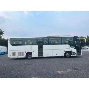 Second Hand Bus 2015 Year Double Passenger Door 49 Seats Good Air Conditioner