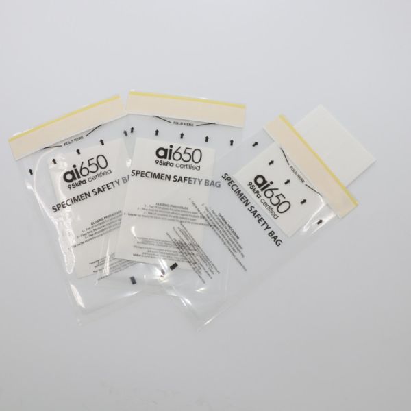 Buy Direct Sales Transparent 95kPa Biohazard Bag Specimen Transport Bag at wholesale prices