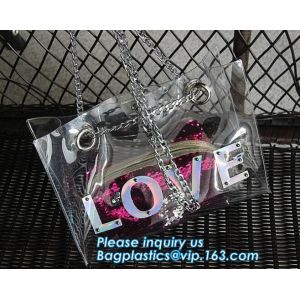 Crossbody Shoulder Messenger Bags Clear PVC Crossbody Bag Waterproof, Shoulder