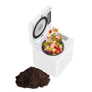 China White Kitchen Composter Machine Featuring Overheat Protection Safety Features and 24-48 Hours Composting Time Suitable for Commercial on sale