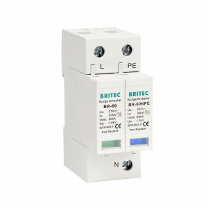 BR-60 1+1 Type 2 Surge Protector Lightning Protection Device 60KA Class C