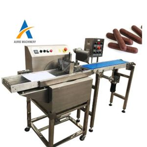 Multi Functional Cake Chocolate Enrober Machine Glazing Chocolate Dipping