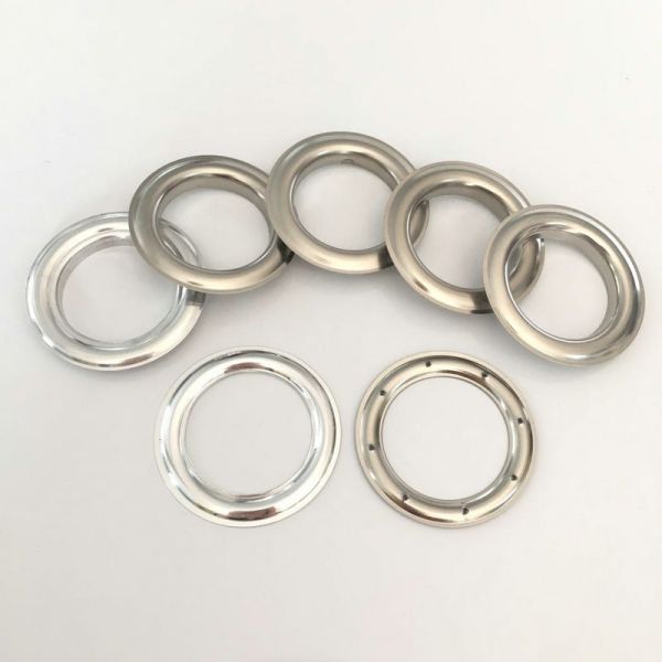 Wholesale Iron/Brass /Aluminum /Satinless steel Round electronic eyelets garment metal eyelets and grommets