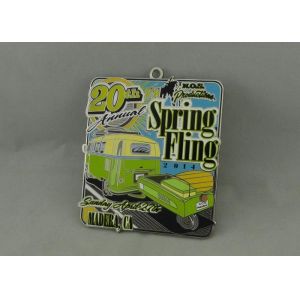 Synthetic Enamel Custom Medal Silver Plating For Spring Fling 2014