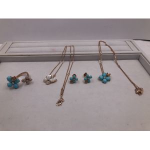 Brand jewelry necklace 18K Gold real Diamond