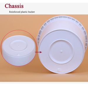 3 Gallon Food Grade White Plastic Bucket Containers With Handle Lids