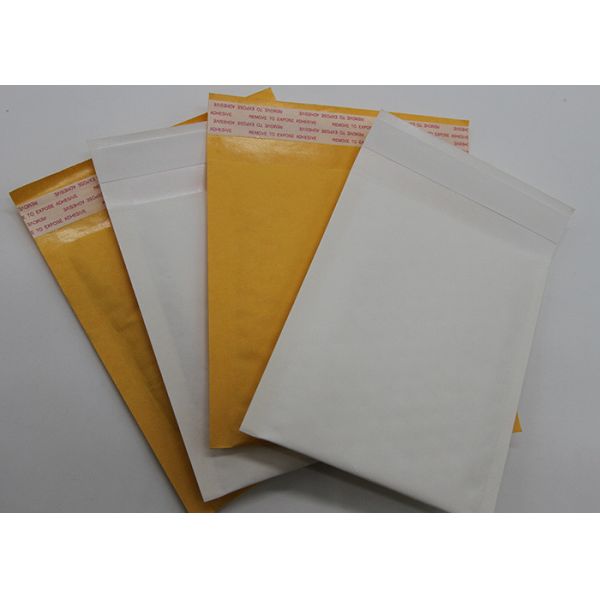 Padded Courier Kraft Paper Bubble Mailers Self Adhesive Seal Logo Printing
