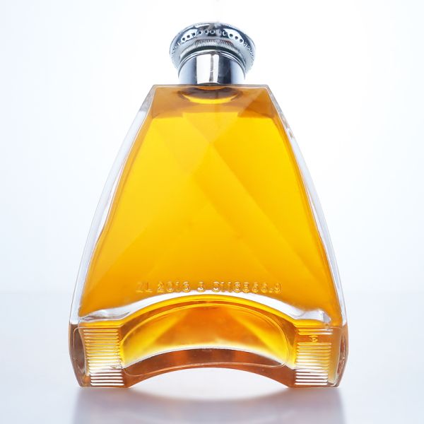 Body Material Glass 700ml Clear Flint Bottle for Gin Rum Champagne Whisky