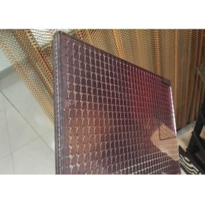 Embedded Copper Glass Wire Mesh SS Rope Decorative Wire Mesh Glass