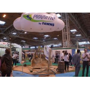 China Inflatable LED Flying Helium Cloud / PVC Helium Advertising Balloons on sale