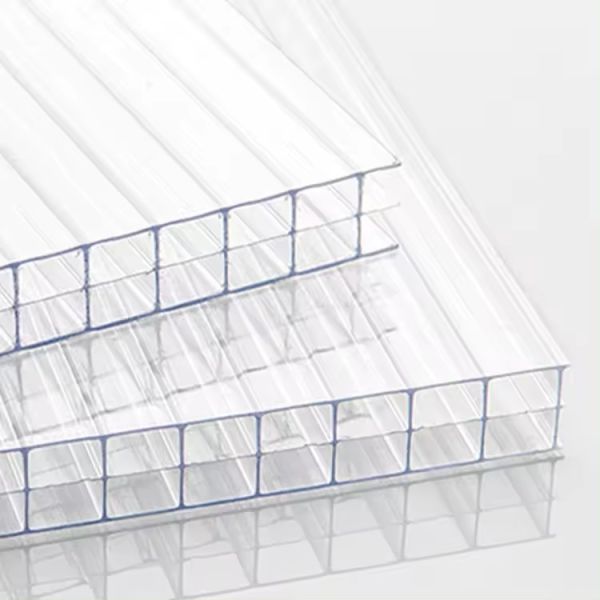 Transparent 8mm Hollow Twin Wall Polycarbonate Sheet / PC Hollow Sheet /