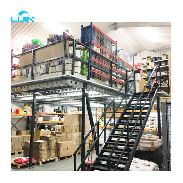 Buy Multi Level Design Warehouse Storage Steel Q235B Mezzanine Flooring Racking Systems at wholesale prices