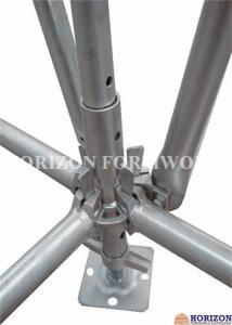 Quality Galvanized Ringlock Scaffolding System , Pin Lock Scaffold Dia 48.3 X 3mm for sale
