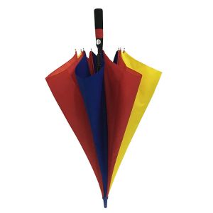 130cm 190T Pongee Rainbow Color Umbrella With Fiberglass Ribs