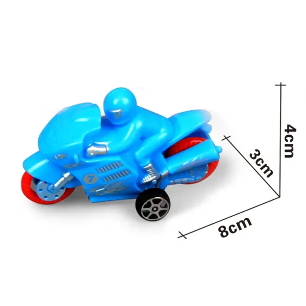 Friction Return Motorcycle Small Toy Car Four Small Plastic Motorcycle Small Boy OPP Packaging Material Safety Inertia Car