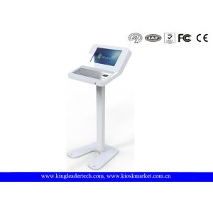 Customized Simple Information Kiosk Touch Screen With Rugged Metal Keyboard