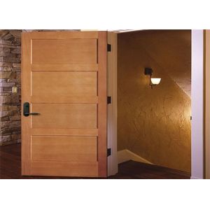 Customized Inside Solid Wood Doors Swing Open Style Durable Hardware Long Lifespan
