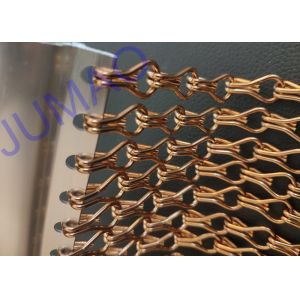 Magic Strong Aluminium Chain Screen , Ceiling Drape Coloured Aluminium Chain