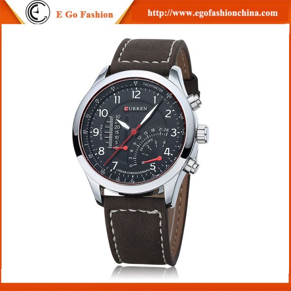 E Go Fashion Watch Unisex Watches CURREN Watch Quartz Analog Watches Men's Watch