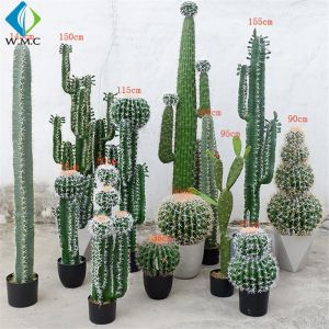 Various Type Artificial Bonsai Tree , Fake Cactus Plant For Theme Attractions