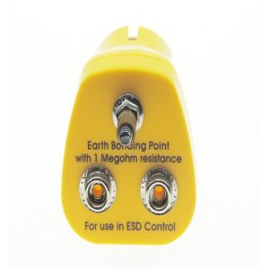 UK EBP 2X10mm Stud 1M Resistor Earth Bonding Point