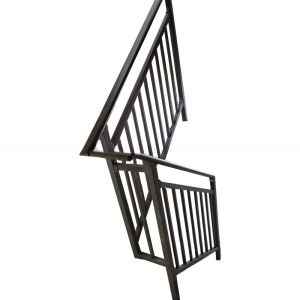 Forged iron 316SS Commercial Stair Railing Balustrade Interior